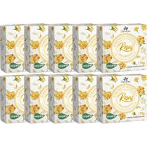 10UN Sabonete Vegetal Rosas Amarelas 170G Davene