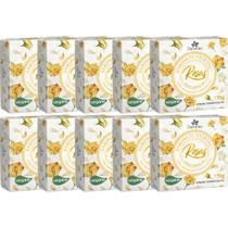 10UN Sabonete Vegetal Rosas Amarelas 170G Davene