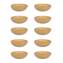 10un Saladeira redonda 25cm Tigela 2,4 Litros Marrom Claro 10un Saladeira redonda 25cm Tigela 2,4 Litros Marrom Claro