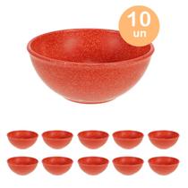 10un TIGELA 500ml BOWL CUMBUCA VASILHA SOPA CALDO VERMELHO