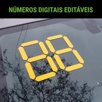 10und Adesivos - Ano De Fabricação De Carro - Amarelo