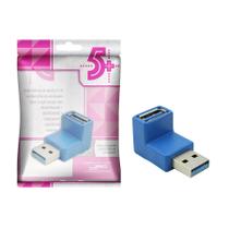10x Adaptador Usb 3.1 Fêmea X Macho 90 Graus