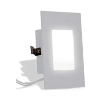 10x Balizador Luminária Embutir Caixa 4x2 P/escada - Branco - MEGALUX