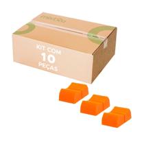 10x Botão Knob Mesa de Som Eixo 1x4mm - Deslizante - Laranja