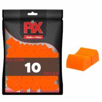 10X Botão Knob Mesa De Som Eixo 1X4Mm - Deslizante - Laranja 10X Botão Knob Mesa De Som Eixo 1X4Mm - Deslizante - Laranja