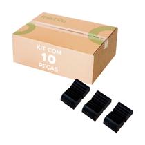 10x Botão Knob Mesa de Som Eixo 1x4mm - Deslizante - Preto
