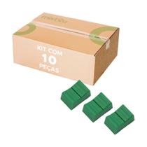 10x Botão Knob Mesa de Som Eixo 1x4mm - Deslizante - Verde