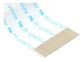 10X Cabo Flat 26 Vias X 15Cm - Passo De 0,50Mm - Invertido