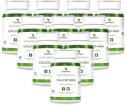 10x Cálcio MDK (Cálcio, Magnésio, Vitamina D e Vitamina K2) 60 Capsulas de 530mg Tuttiflora