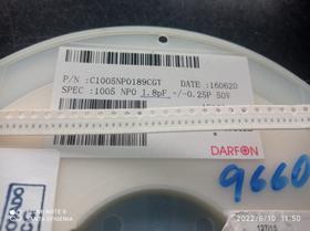 10x Capacitor 1,8pf/50v 0402 Smd 0,5x1mm Np0 Darfon 10x Capacitor 1,8pf/50v 0402 Smd 0,5x1mm Np0 Darfon