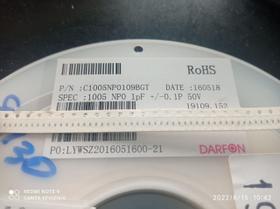 10x Capacitor 1pf/50v 0402 Smd 0,5x1mm Np0 10% Darfon 10x Capacitor 1pf/50v 0402 Smd 0,5x1mm Np0 10% Darfon