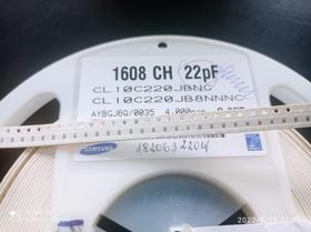 10x Capacitor 22pf/50v 0603 Smd 0,8x1,6mm Np0 5% Samsung