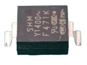 10x Capacitor Ceramico 470pf/400v Smd 10% 6,3x7,1mm