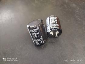 10x Capacitor Eletrolítico 100uf/400v Snap-in 105º 25x30mm