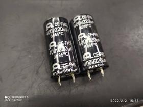 10x Capacitor Eletrolitico 220uf/400v Snap-in 85º 22x45mm 10x Capacitor Eletrolitico 220uf/400v Snap-in 85º 22x45mm