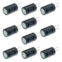 10X Capacitor Eletrolítico 470Uf X 100V 105º Kit 10 Peças