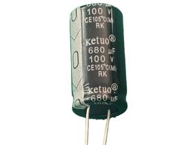 10x Capacitor Eletrolitico 680uf/100v 105º 16x30mm Ketuo