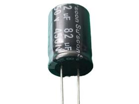 10x Capacitor Eletrolitico 82uf/450v 105º 18x26mm Suscon