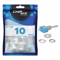 10x Chave Alavanca 2 Polos On/Off Mini 3a (Kit com 10 peças) 10x Chave Alavanca 2 Polos On/Off Mini 3a (Kit com 10 peças)