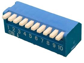 10x Chave Dip Switch 10 Vias 90º Az