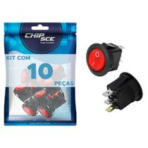 10x Chave Gangorra Redonda On/Off Kcd1-106N 10/6A 250v 10x Chave Gangorra Redonda On/Off Kcd1-106N 10/6A 250v