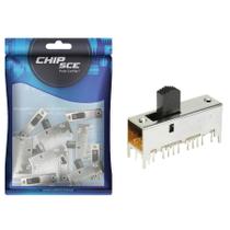 10X Chave H H Deslizante 3 Posições Ss63D01 24Terminais 180º