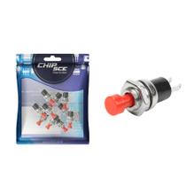 10x Chave Push Button 2 Terminais N/A - Pbs-110 Vermelho 10x Chave Push Button 2 Terminais N/A - Pbs-110 Vermelho