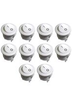 10x Chave Redonda KCD1-106N Liga Desliga Branco 10x Chave Redonda KCD1-106N Liga Desliga Branco
