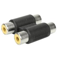 10x Conector Adaptador Emenda Rca Dupla Fêmea X Fêmea