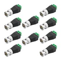 10x Conector Bnc Macho Borne Parafuso P/ Câmera De Cftv