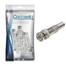 10x Conector Bnc Mola Plug 6mm Cftv - 50 ohms p/ Soldar 10x Conector Bnc Mola Plug 6mm Cftv - 50 ohms p/ Soldar