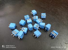 10x Conector Borne Kre 2 Vias Mini Kf301 Kefa