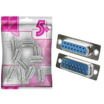 10X Conector Db15 Fêmea Solda Fio Serial Alta Qualidade 10X Conector Db15 Fêmea Solda Fio Serial Alta Qualidade