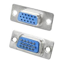 10x Conector Db15 Fêmea Solda Fio Svga Serial Alta Qualidade