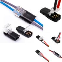 10x Conector Eletrico Emenda Rapida Borne Fio Cabo 2 vias QUANTIDADE:10 UNIDADES