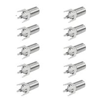 10x Conector F Fêmea Rosca Para Pci 180º De Soldar 10pçs