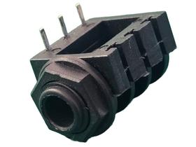 10x Conector Jack J10 6,35mm Ls2037 Stereo 3T C/ Porca