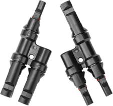 10x Conector Mc4 2 vias Y Cabo P/ Ligação Paralelo - Par 10x Conector Mc4 2 vias Y Cabo P/ Ligação Paralelo - Par