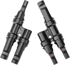 10X Conector Mc4 2 Vias Y Cabo Para Ligação Paralelo - Par