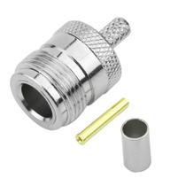 10x Conector N Macho Para Crimpar Rg-59 - Alta Qualidade