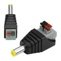 10x Conector P4/dc Macho Com Borne 2.5 5.5mm Engate Rápido 10x Conector P4/dc Macho Com Borne 2.5 5.5mm Engate Rápido