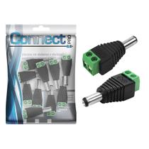 10x Conector Plug P4 Macho Com Borne P/ Cftv Câmera Fonte 10x Conector Plug P4 Macho Com Borne P/ Cftv Câmera Fonte
