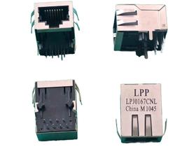 10x Conector Rj25 Blindado Femea 90º 8p8c Lpj0167cnl