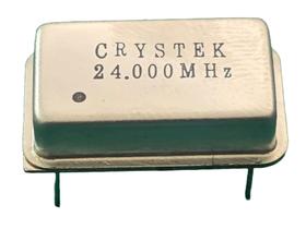 10x Cristal 24,000mhz Clok 4 Terminais Crystek
