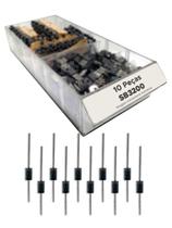 10x Díodo Retificador Sb3200 = Sr3200 - 200v/3a