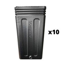 10X Embalagem Para Muda Sem Alça (0,8L) Preto NUTRIPLAST