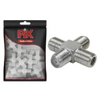 10X Emenda Divisor Quádruplo Coaxial Tipo F Antena Rg59/Rg6 10X Emenda Divisor Quádruplo Coaxial Tipo F Antena Rg59/Rg6