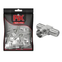 10x Emenda T Rosca Com Plug F Coaxial - Alta Qualidade 10x Emenda T Rosca Com Plug F Coaxial - Alta Qualidade