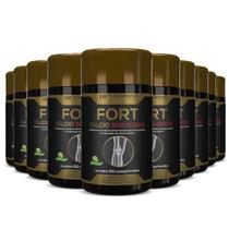 10X Fort Calcio 500+1000Ui Hf Suplementos Premium 60 Comps
