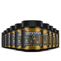 10x HEFESTUS PRÉ TREINO 300G LIMONADA SUIÇA HF SUPLEMENTOS